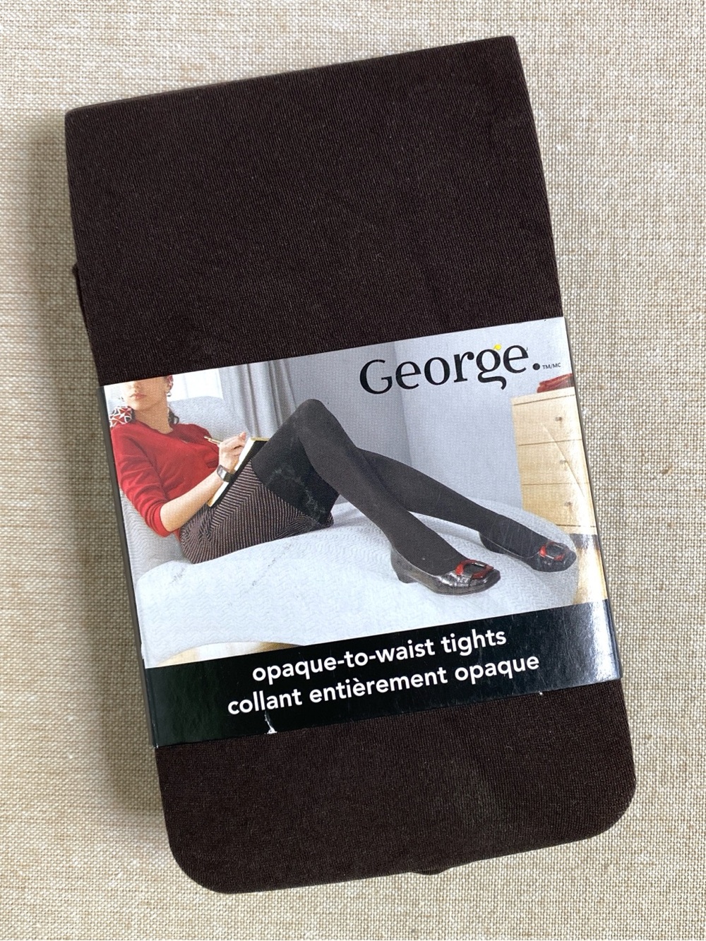 4/$20- NWT Women's Dark Brown Opaque Tights